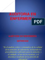 Auditoria en Enfermería Gestión I