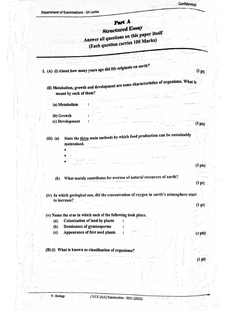 2021 Al Bio Part 2 | PDF