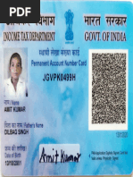 Pan Card Back Side | PDF