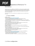 SAP ADS Configuration in Netweaver 7.4