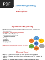 Object Oriented Programming DR Pradeep