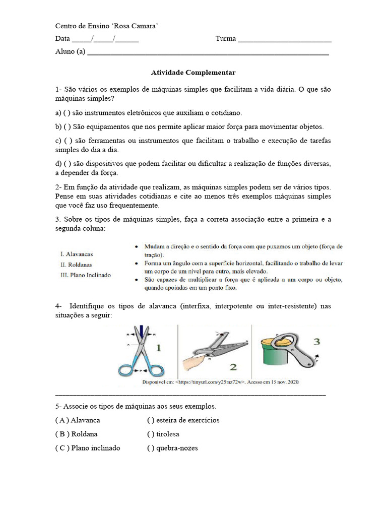 Maquina Simples 7 Ano Pdf