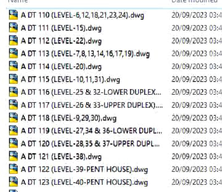 ADT Drawings by Level and Type | PDF
