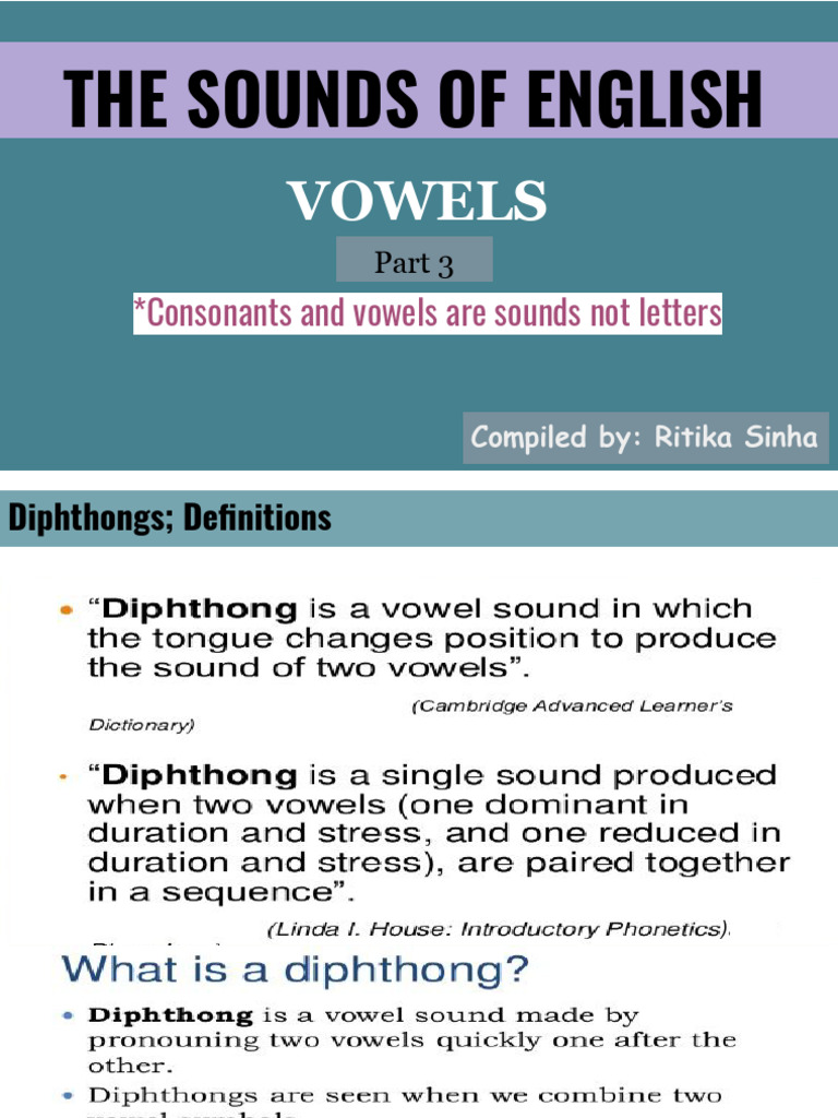 VOWELS - Part 3 | PDF
