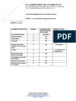 Planilla de Seguimiento de Actividad Física