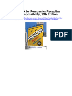 Test Bank For Persuasion Reception and Responsibility 13th Edition