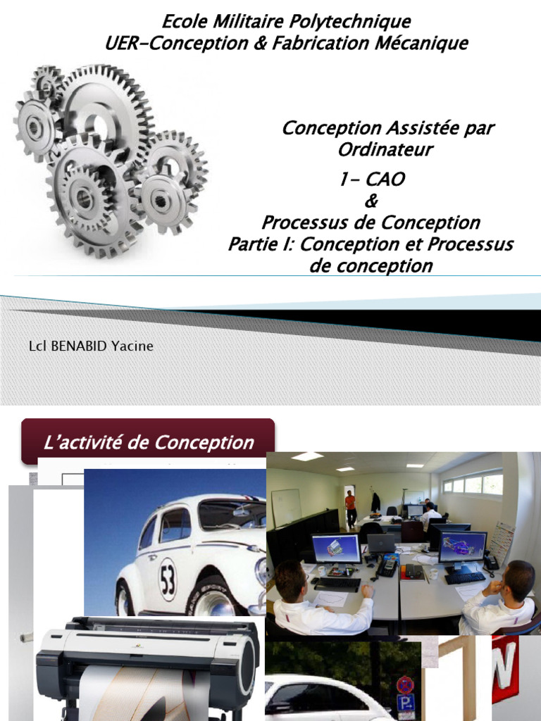 CAO et Processus de Conception Mécanique | PDF | Conception assistée ...