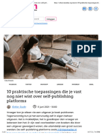 10 Praktische Toepassingen Die Je Vast Nog Niet Wist Over Self-Publishing Platforms