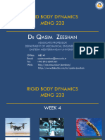 MENG233 - RIGID BODY DYNAMICS - WEEK 4 - Kinematics of Particles - Dependant Motion