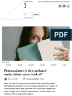 Personaliseer Jij de Standaard Onderdelen Van Je Boek Al?