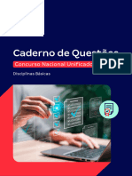 E Book Caderno de Questoes Ineditas e Comentadas para o Cnu Disciplinas Basicas