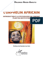 L'orphelin Africain Introduction À La Psychologie de Lenfant Placé