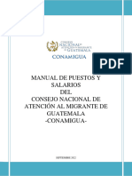 Manual de Puestos y Salarios Del CONAMIGUA