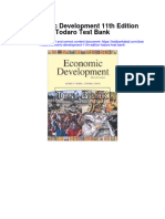 Economic Development 11th Edition Todaro Test Bank