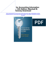 Test Bank For Accounting Information Systems 12th Edition Marshall B Romney Download