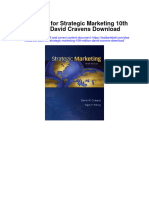 Test Bank For Strategic Marketing 10th Edition David Cravens Download
