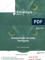 Aula de Interpretação Textual - Prof Fabíola Soares - NOTAS