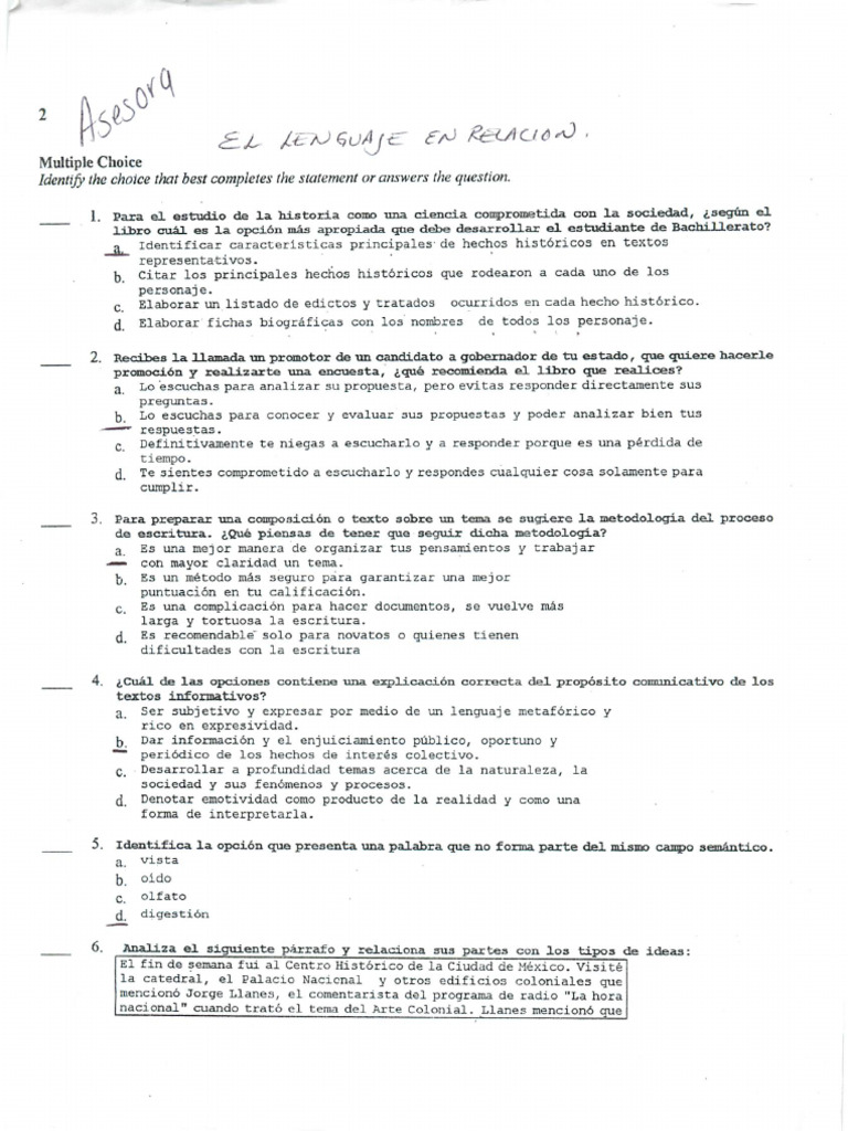 Guia Nueva De El Lenguaje En Relacion Del Hombre Con El Mundo Pdf