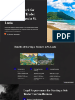 Legal Framework For Starting A Sole Trader Tourism Business in ST Lucia