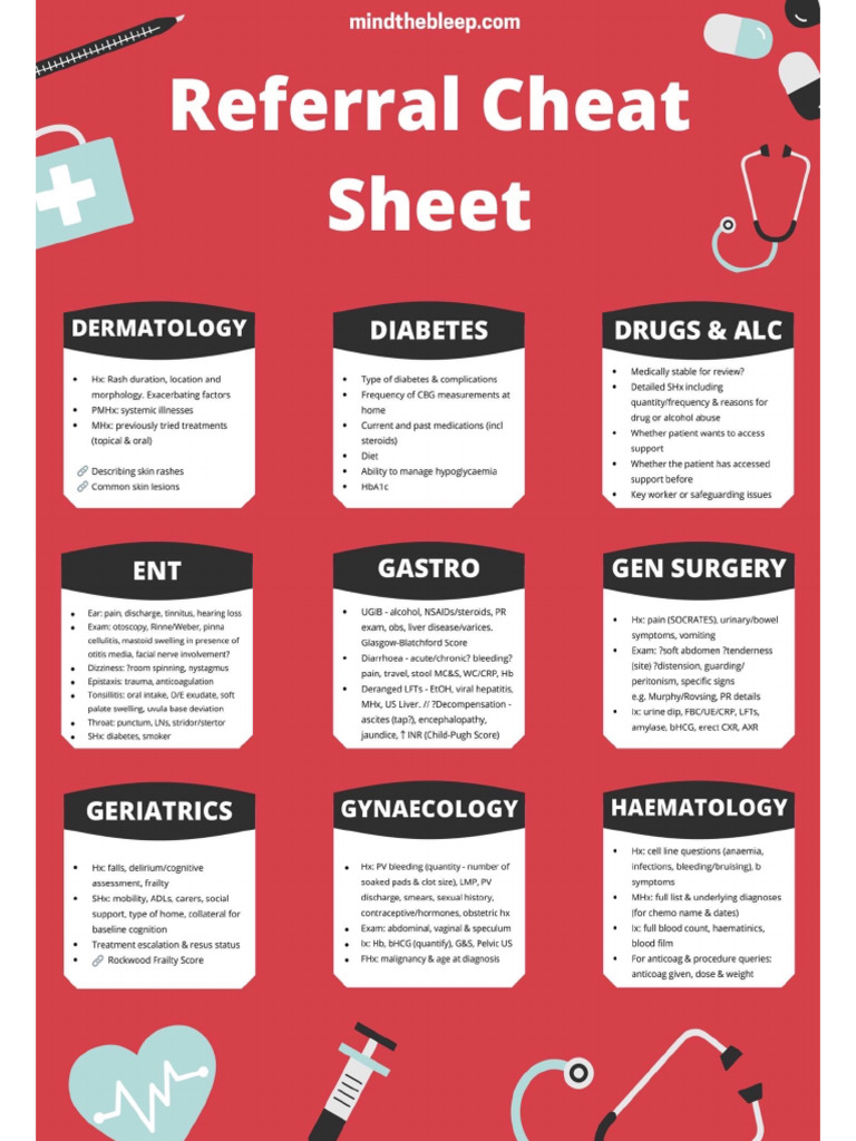 Referral Cheat Sheet PDF