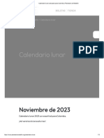 Calendario lunar calculado para Colombia _ Planetario de Medellin