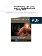 Test Bank For Business Law Today Comprehensive 10th Edition Roger Leroy Miller
