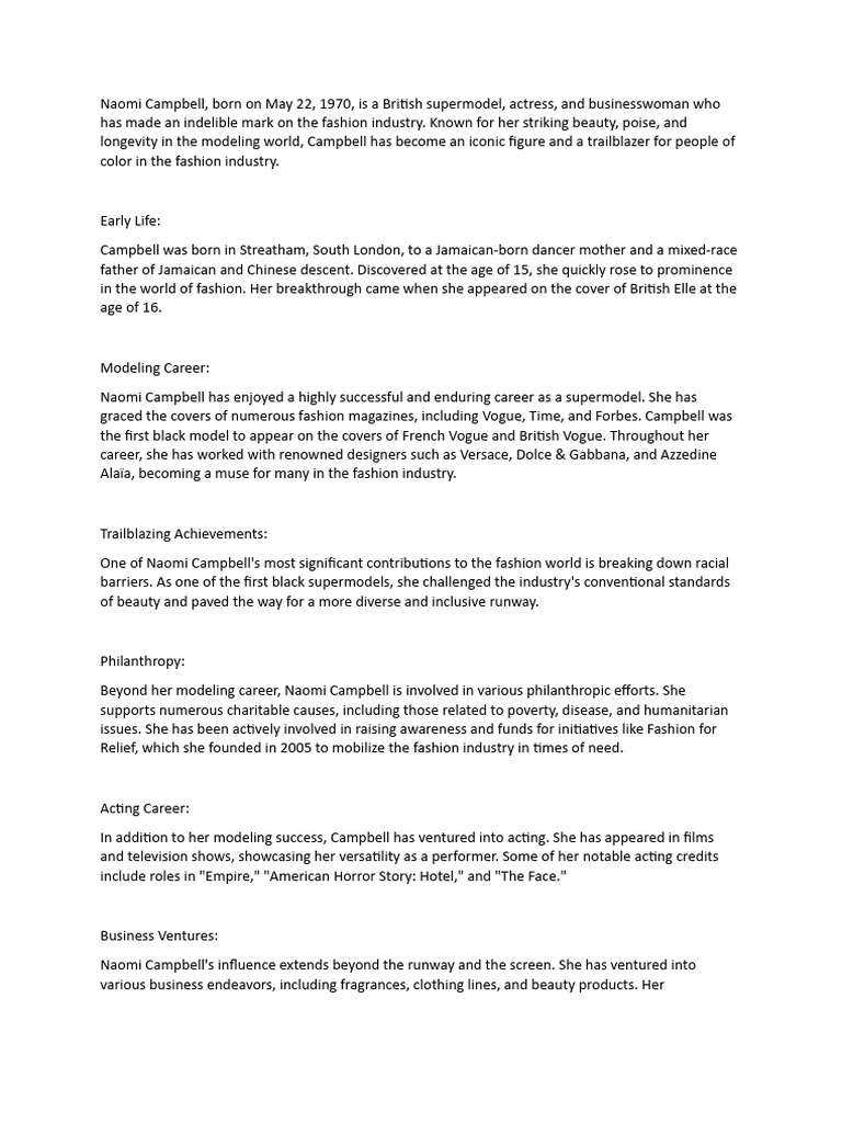 Naomi Campbell | PDF, image size:768x1024