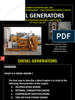 Diesel Generators. For Cadet Engineers