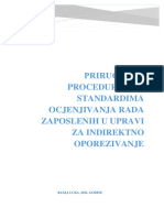 B 5 2 Prirucnik o Procedurama I Standardima Ocjenjivanja Rada Zaposlenih U UIO