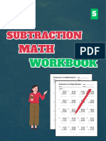 Subtraction Math Workbook Level 5