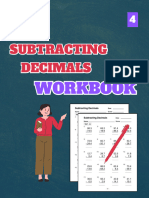Subtracting Decimals Workbook Level 4