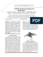 Design and Static Structural Analysis of A Quadcopter