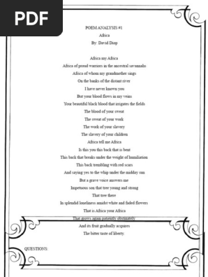 Poem Analysis