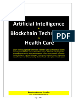Artificial Intelligence & Blockchain Technology in Health Care Highlights