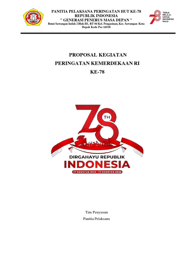 Proposal Kegiatan 17 Agustus Tahun 2023 PDF