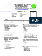 Soal Us PKN Kelas 6 SD Mi