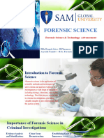 Forensic Science and Technology Advancement - DRX Deepak Jatav / Aayushi Namdev