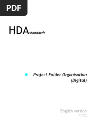 Project Folder Organisation