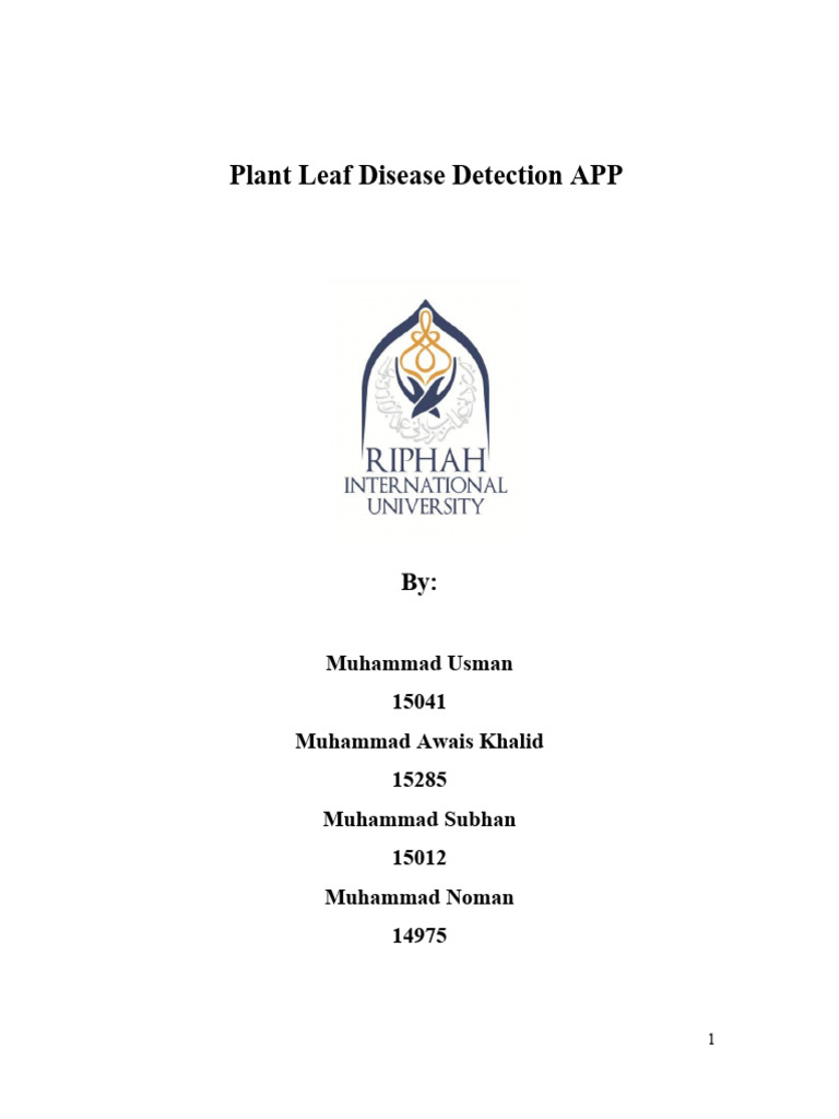 Plant Leaf Disease Detection App Guide | PDF | Deep Learning | Machine ...