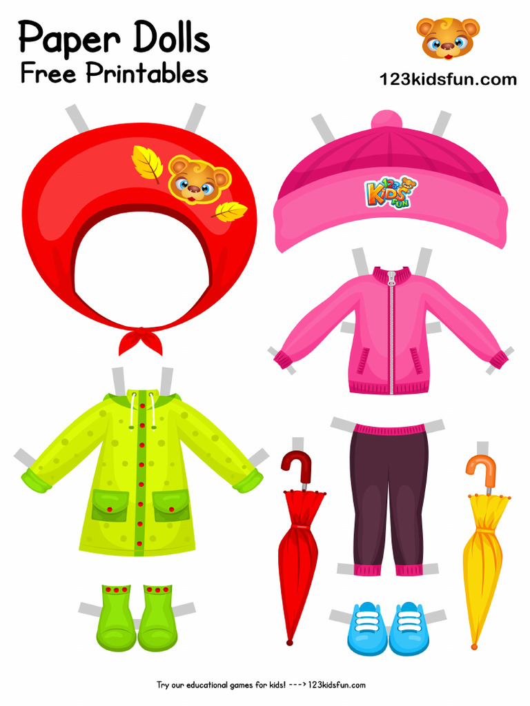 Printable-Little-Princess-Paper-Doll-Autumn-Dresses-05 | PDF
