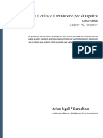 Sobre El Culto y El Ministerio Por El Espiritu