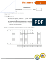 Science 7 - q1 - Dw1