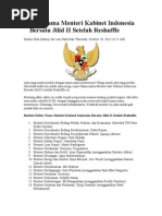 Download Daftar Nama Menteri Kabinet Indonesia Bersatu Jilid II Setelah Reshuffle by Reyn Thesert SN69715698 doc pdf