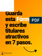 SESIÓN 7 FÓRMULA PARA TITULARES ATRACTIVOS EN REDES SOCIALES AMEL FERNÁNDEZ Todos Los Derechos Reservados 2023®