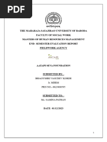 Fieldwork Report MSW - HR
