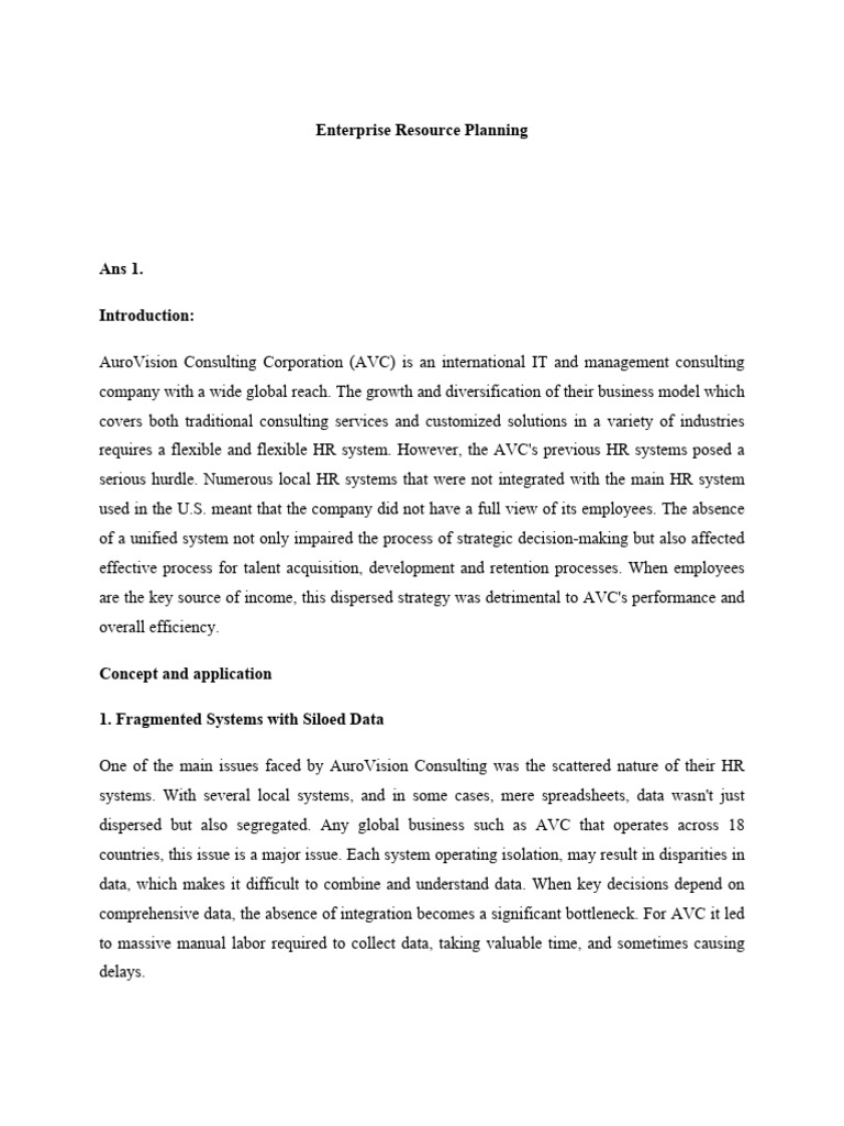 Enterprise Resource Planning Pdf