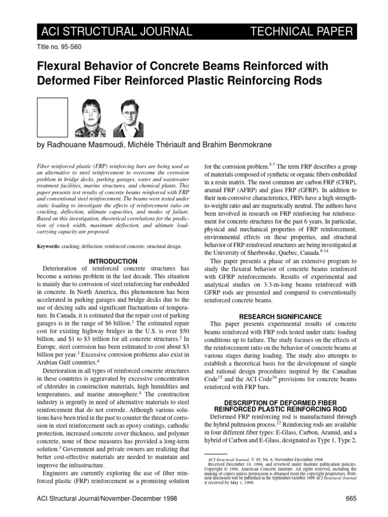 Flexural Behavior of Concrete Beams Reinforced With Deformed Fiber ...