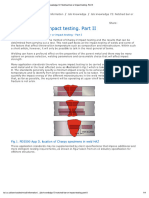 Notched bar or impact testing