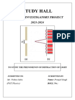 Physics Investigatory Project