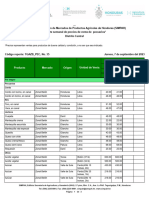 1.6. Reporte Semanal Precios Productos Pecuarios Tegucigalpa